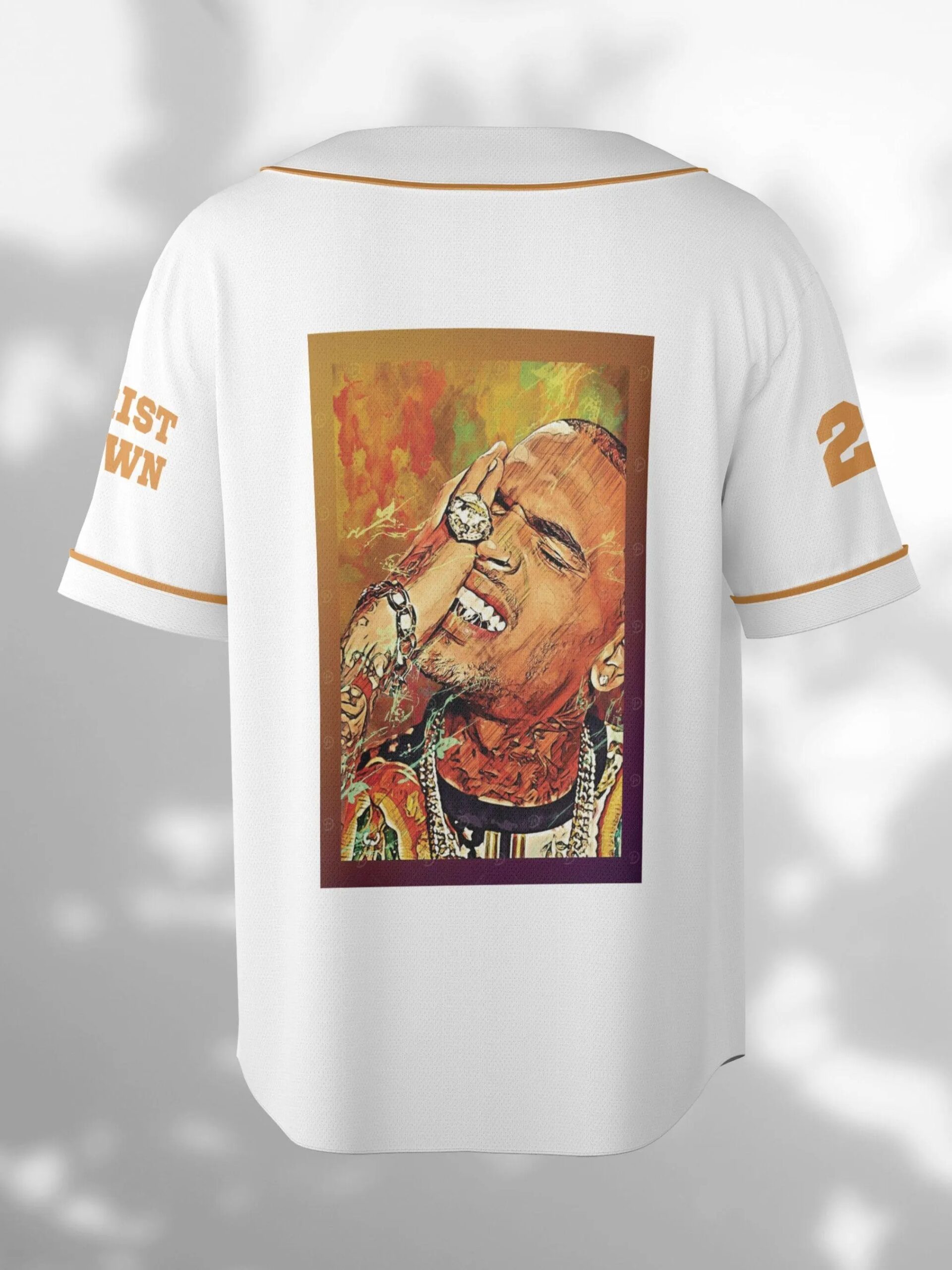 Custom Chris Brown Music Tour 2025 Baseball Jersey, Breezy Bowl XX Baseball Jersey For Fans - Image 3