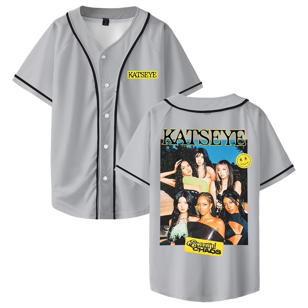 Custom Color Kpop Katseye Beautiful Chaos Merch Baseball Jersey - Image 3