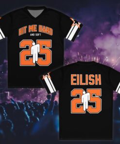 Alternative view of Custom Color Billie Eilish Hmhas Tour Inspired Concert Outfit Jersey