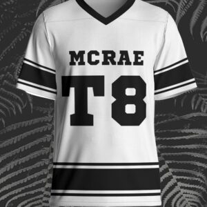 Alternative view of Tate Mcrae football jersey, Tate Mcrae shirt with name, tate mcrae shirt, tate mcrae tour 2025 shirt