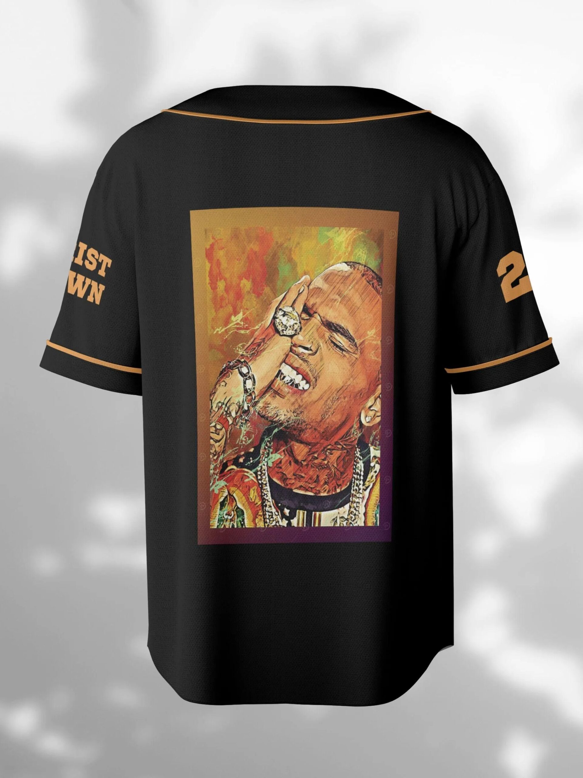 Custom Chris Brown Music Tour 2025 Baseball Jersey, Breezy Bowl XX Baseball Jersey - Image 4
