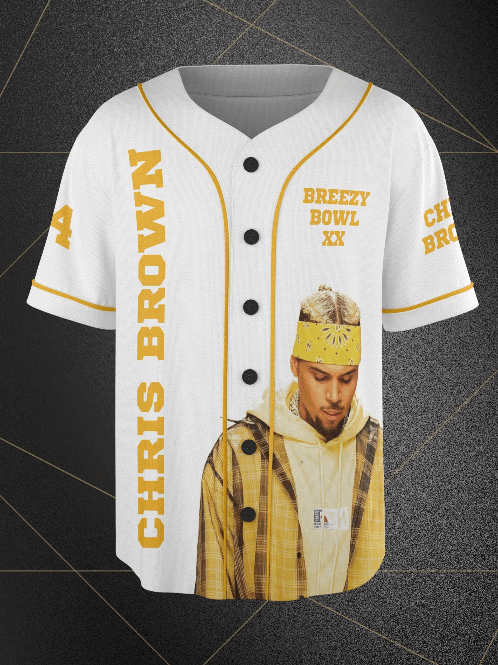 Chris Brown Breezy Bowl XX Tour 2025 Jersey, Breezy Bowl Jersey - Image 3