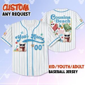 Team Conrad Junior Mint Bear Baseball Jersey, Cousins Beach TSITP Jersey, Summer Beach Tee, Team Conrad Cousins Beach Jersey