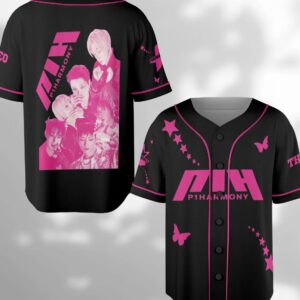 Alternative view of P1Harmony Baseball jersey, P1USTAGE H: MOST WANTED jersey, P1Harmony 2025 Concert Merchandise, Custom Color