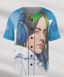 Alternative view of Billie Eilish Baseball Jersey: Hit Me Hard and Soft Concert Outfit