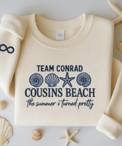 Cousins Beach Embroidered Sweatshirt, Team Conrad, The Summer I Turned Pretty, cousins beach sweatshirt