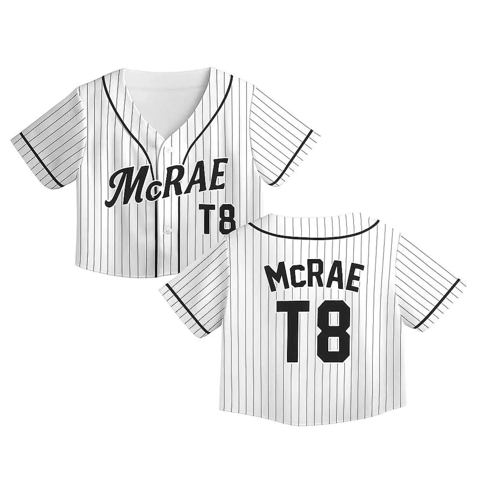 Tate Mcrae T8 Croptop Jersey, Tate Concert Clothes, T8 Mcrae Jersey, Tate Mcrae Tshirt, T8 Shirt, T8 Hoodie, Tate Mcrae Jersey - Image 2
