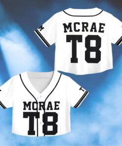 Tate Mcrae T8 Croptop Jersey, Tate Concert Clothes, T8 Mcrae Jersey