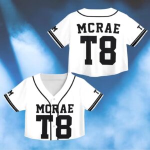 Tate Mcrae T8 Croptop Jersey, Tate Concert Clothes, T8 Mcrae Jersey