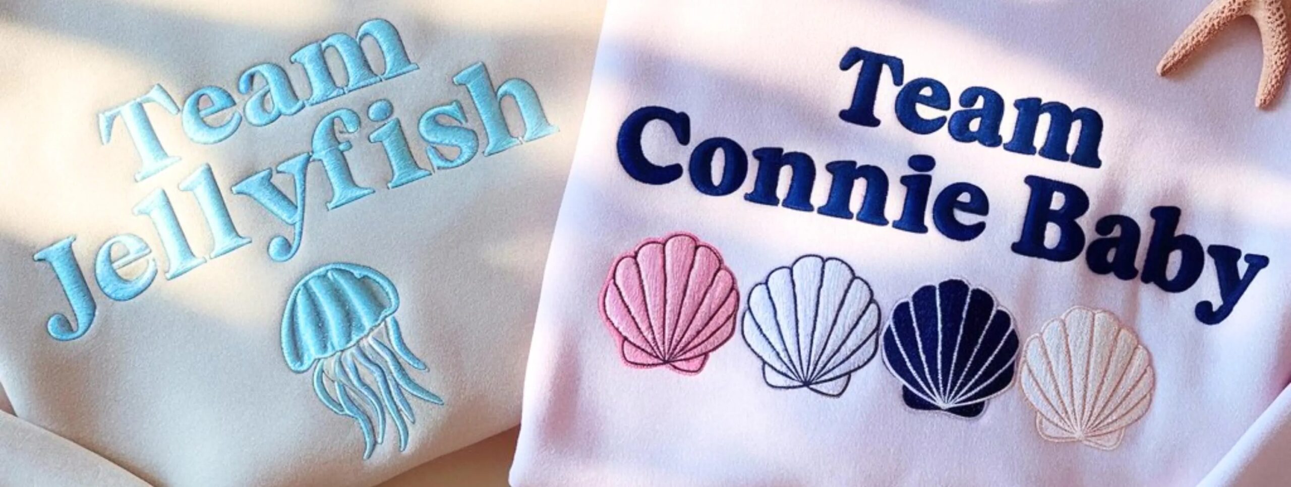 Custom Team TSITP Embroidered Sweatshirt, The Summer I Turned Pretty Shirt, Team Connie Baby, Team Jellyfish, Summer Vibes - Image 2