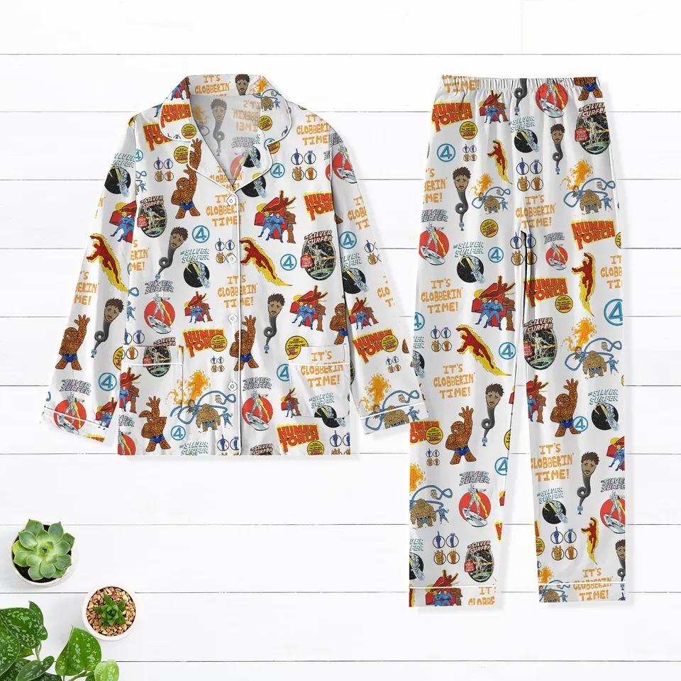 Custom Color The Fantastic Four First Steps Pajamas Set, Disney Fantastic 4 Women Pajamas, Marvel Studio Superhero Pajamas - Image 4