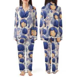 Coraline Movie Pajamas Set, LONG Sleeve Top