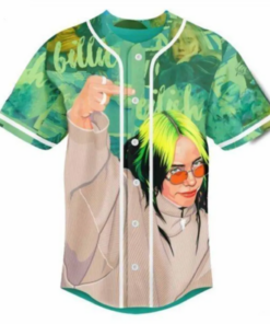 Alternative view of Billie Eilish Im Remarkable Baseball Jersey, Music Lover Baseball Jersey