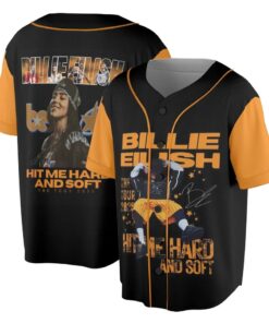 Alternative view of Billie Eilish Hit Me Hard And Soft Tour Baseball Jersey