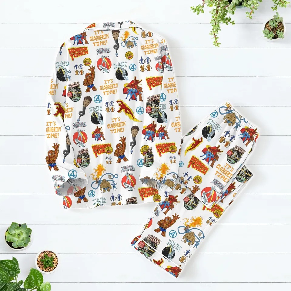 Custom Color The Fantastic Four First Steps Pajamas Set, Disney Fantastic 4 Women Pajamas, Marvel Studio Superhero Pajamas - Image 3