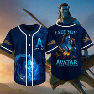 Avatar the Way of Water Jersey, Avatar Movie Baseball Shirt, Avatar Baseball Jersey, Fire and Ash, Avatar Movie