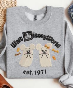 Alternative view of Halloween Cute Ghost Embroidered Sweatshirt,Cartoon Embroidered Shirt, Cartoon Character Hoodie