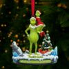Funny Green Monster Acrylic Christmas Ornament: Personalized Romantic Gift