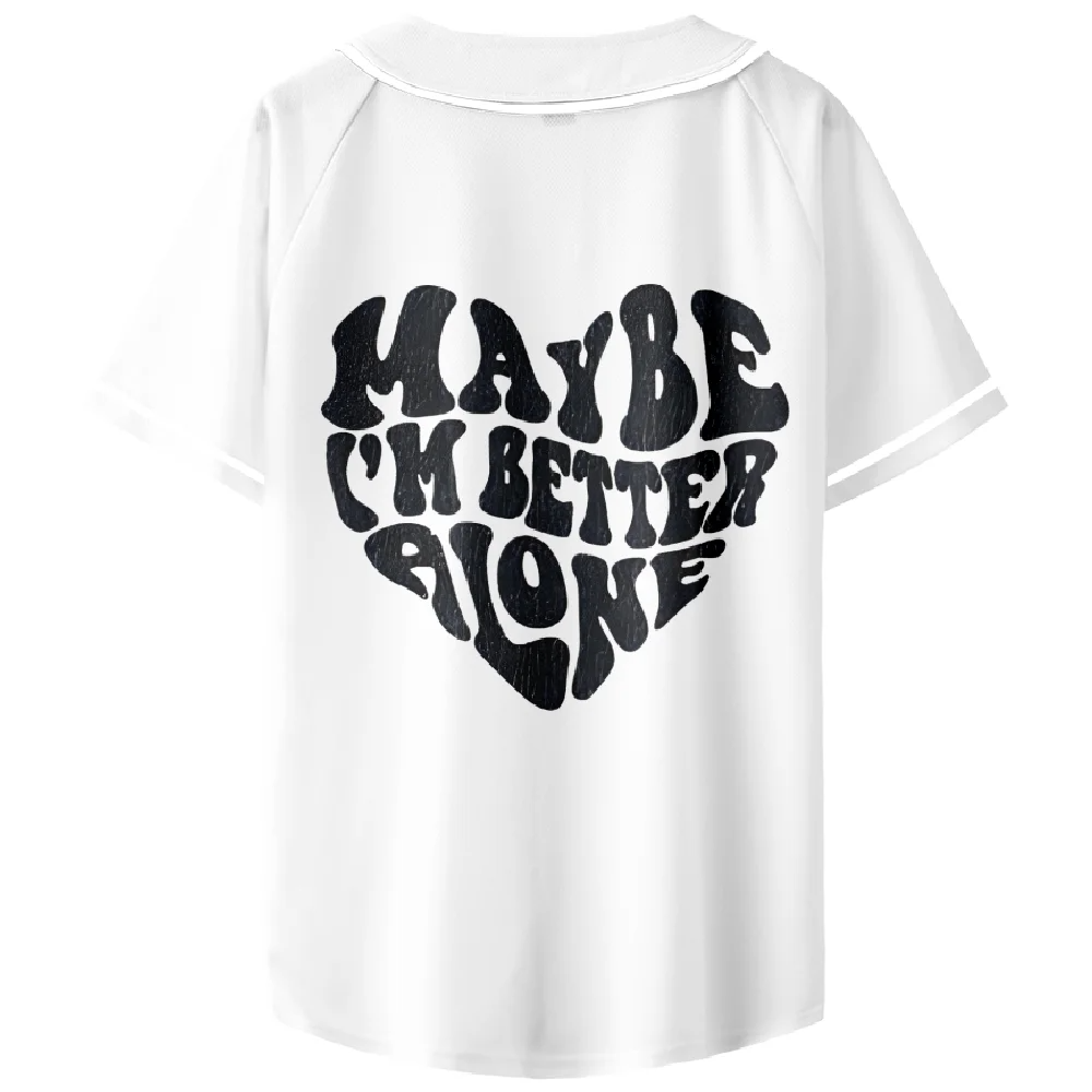 Custom Color Benson boone Merch Maybe I'm Better Alone Baseball Tee Men Women Summer T-Shirt Short Sleeve Shirts - Image 6