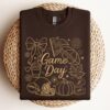 Embroidered Football Game day Shirt, Tis The Season Shirt, Embroidered Fall Shirt