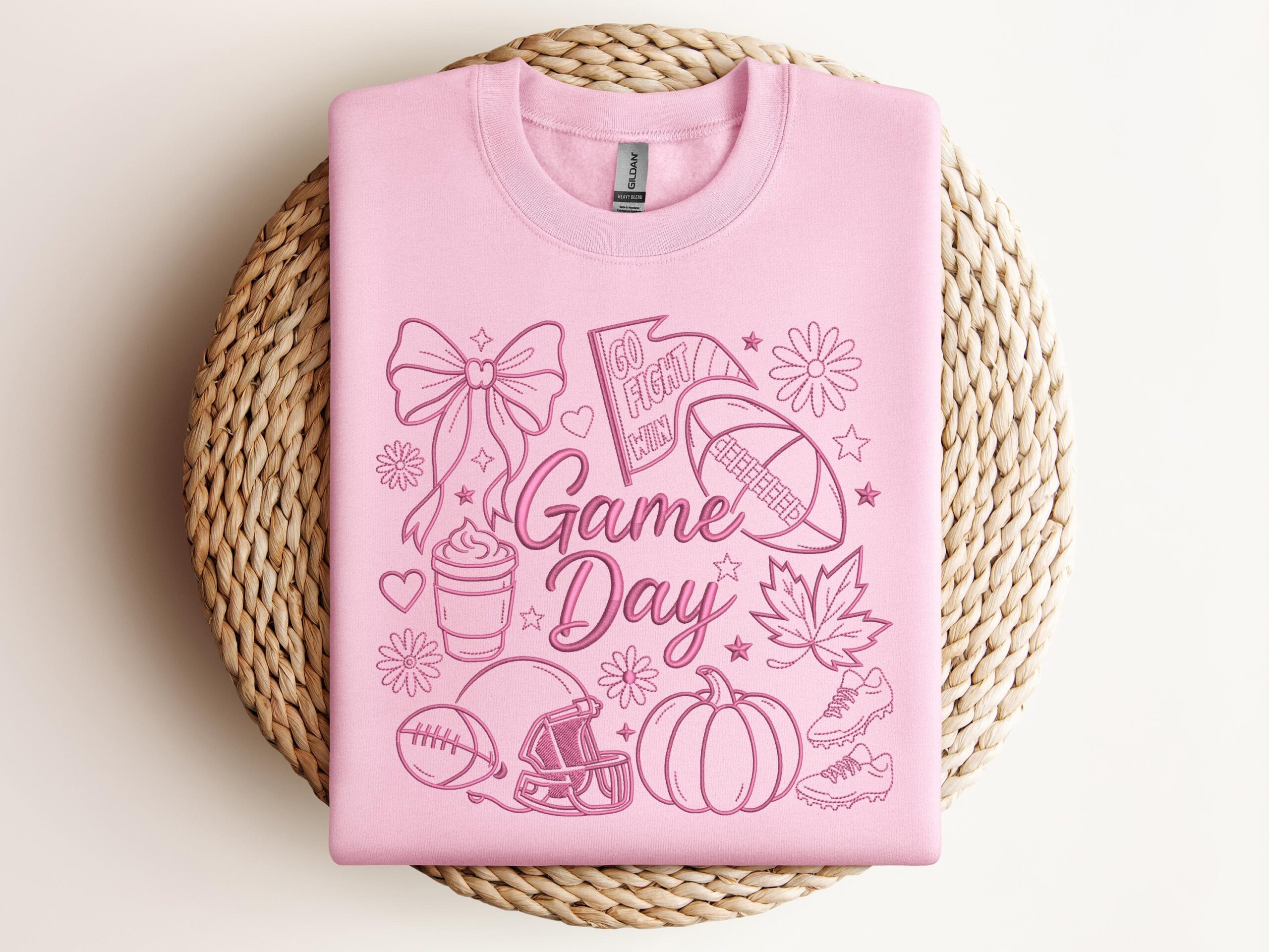 Embroidered Football Game day Shirt, Tis The Season Shirt, Embroidered Fall Shirt - Image 3