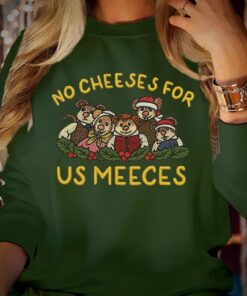Alternative view of Christmas Sweatshirt No Cheeses For Us Meeces - Christmas Carol Jumper Puppets Sweater Xmas Gift