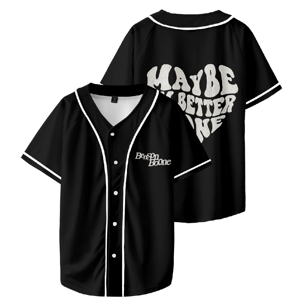 Custom Color Benson boone Merch Maybe I'm Better Alone Baseball Tee Men Women Summer T-Shirt Short Sleeve Shirts