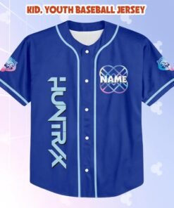 Alternative view of Custom Demon Hunter Tiger Baseball Jersey, Huntrix Hunter Kpop Shirt, Custom Kpop Baseball Shirt