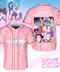 Kpop Huntrix Baseball Jersey Shirt, Kpop Demon Hunters Baseball Jersey