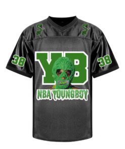 Alternative view of YoungBoy Concert Jersey Shirt, YB 38 Football Jersey Unisex