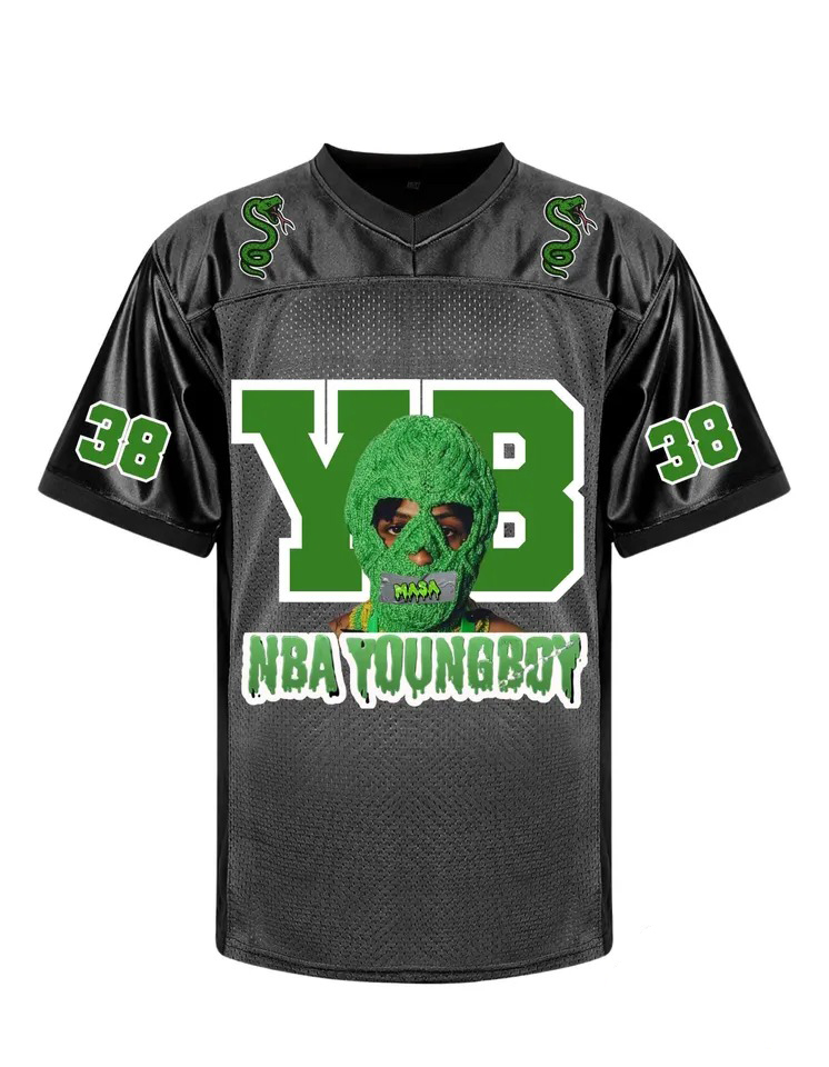 YoungBoy Concert Jersey Shirt, YB 38 Football Jersey Unisex - Image 2