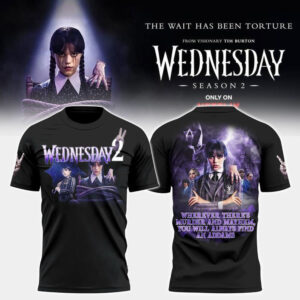 Wednesday TV Series Season 2 Premium 3D Shirt