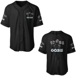 Oasis Band Merch Baseball Jerseys for World Tour 2025