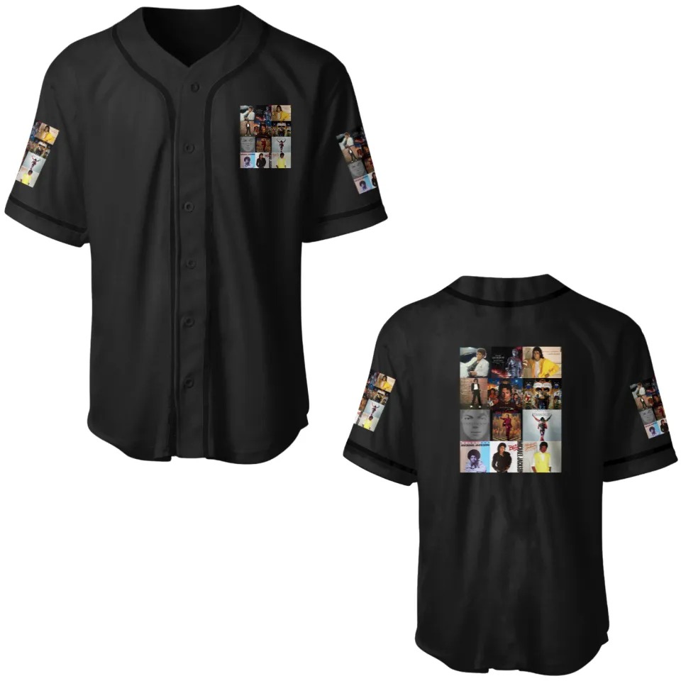 Custom Color The Michael Jackson Album Baseball Jerseys Men