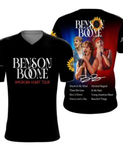 Alternative view of Benson Boone American Heart Tour 2025 T-Shirt Classic 3D T-shirt