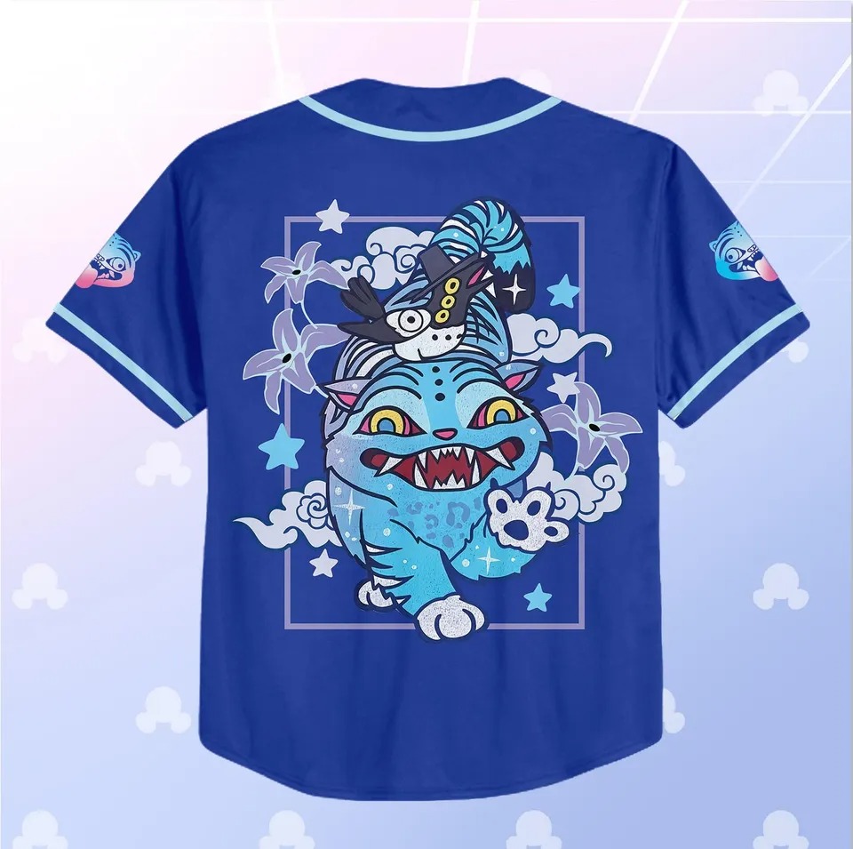 Custom Demon Hunter Tiger Baseball Jersey, Huntrix Hunter Kpop Shirt, Custom Kpop Baseball Shirt - Image 3