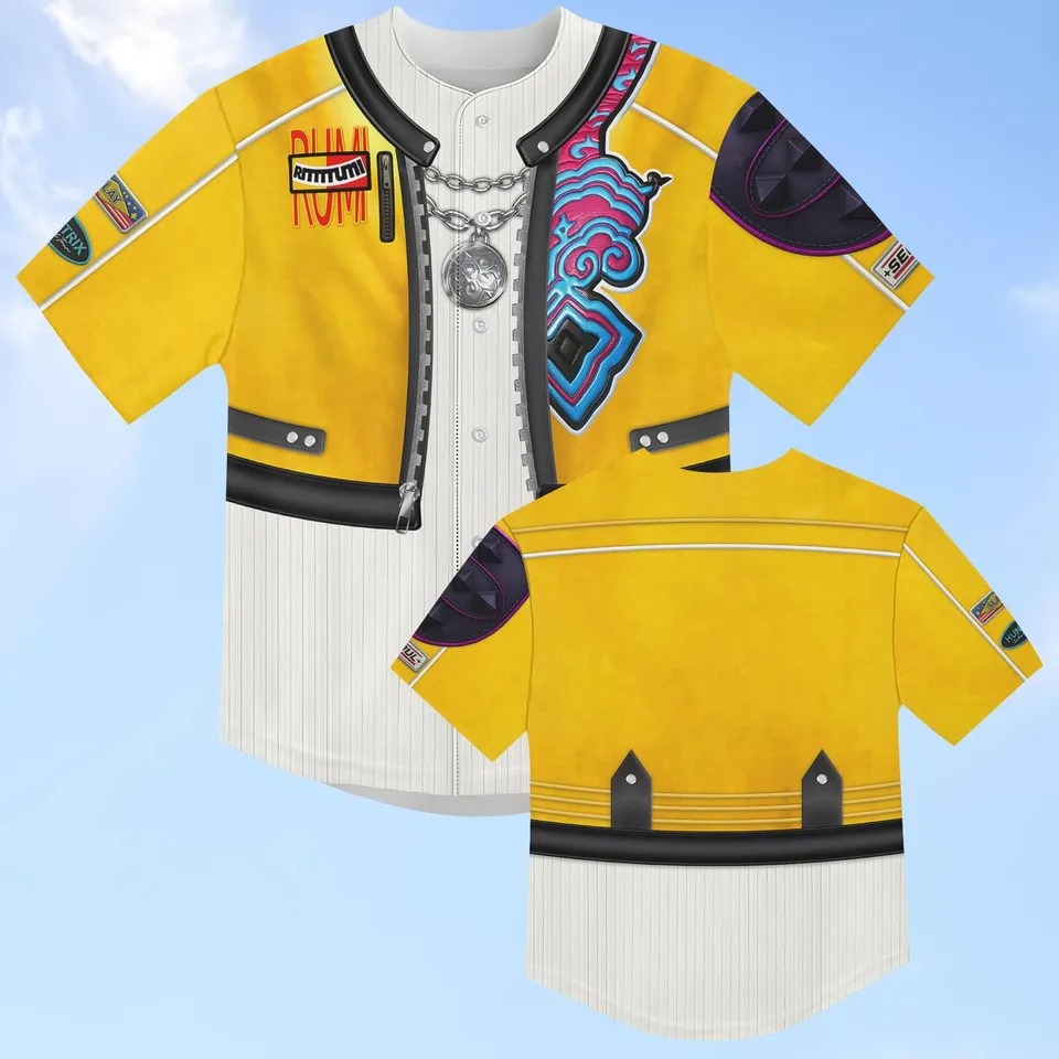 Rumi Huntrix Costume Baseball Jersey, Rumi Jersey Shirt, Kpop Demon Hunters Cosplay Baseball Shirt - Image 4