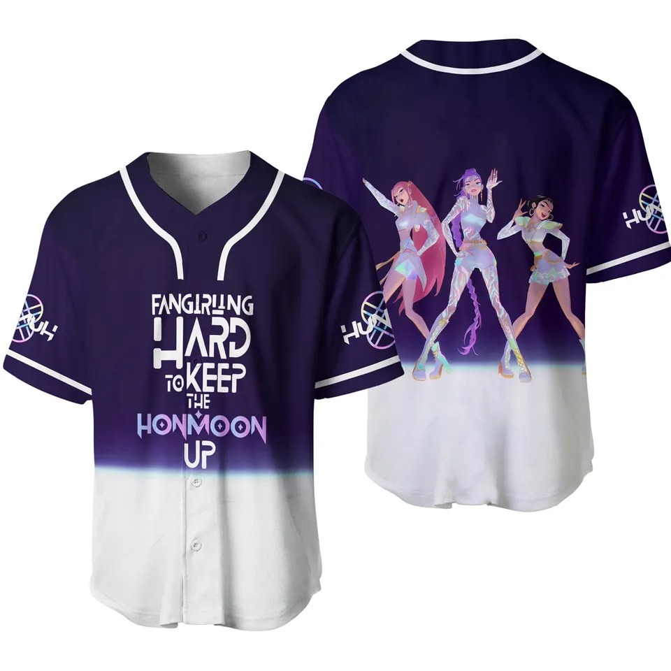 Kpop Huntrix Baseball Jersey, Kpop Demon Hunters Baseball Jersey