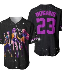 Kpop Huntrix Baseball Jersey with Team Name Number, Kpop Demon Hunters Shirt, Kpop Huntrix Tee
