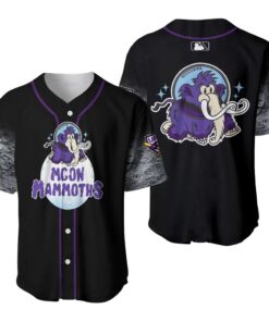 Moon Mammoth 2025 Season Black Baseball Jersey