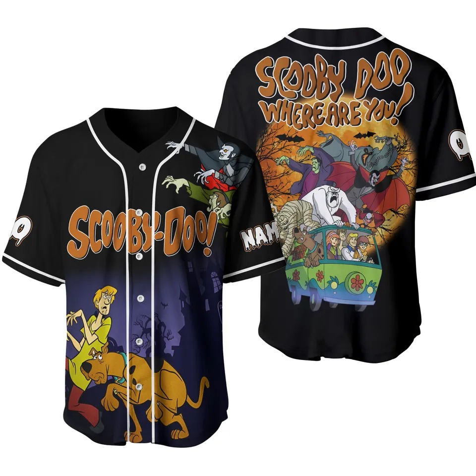 Halloween Scooby Doo Baseball Jersey