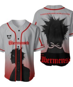 Ubermensch Gdragon Baseball Jersey, GDragon BigBang Jersey