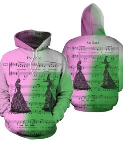 Wicked Hooded Glinda & Elphaba Hooded Movie Series Hoodie 3D
