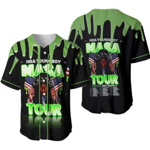 Youngboy Masa Tour Jersey, Rap Hip Hop Music Jersey Men