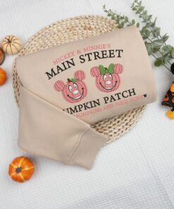 Halloween Pumpkin Patch Embroidered Sweater, Magical Land Embroidered Sweatshirt