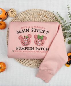 Alternative view of Halloween Pumpkin Patch Embroidered Sweater, Magical Land Embroidered Sweatshirt