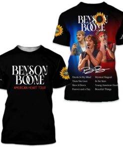 Benson Boone American Heart Tour 2025 T-Shirt Classic 3D T-shirt