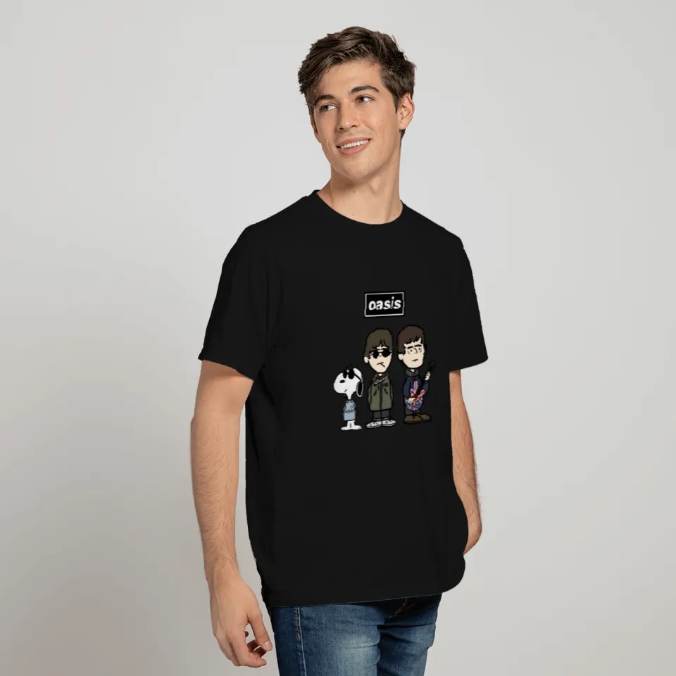2025 OASIS Band Snoopy T-shirt Heavyweight T-shirt - Image 2
