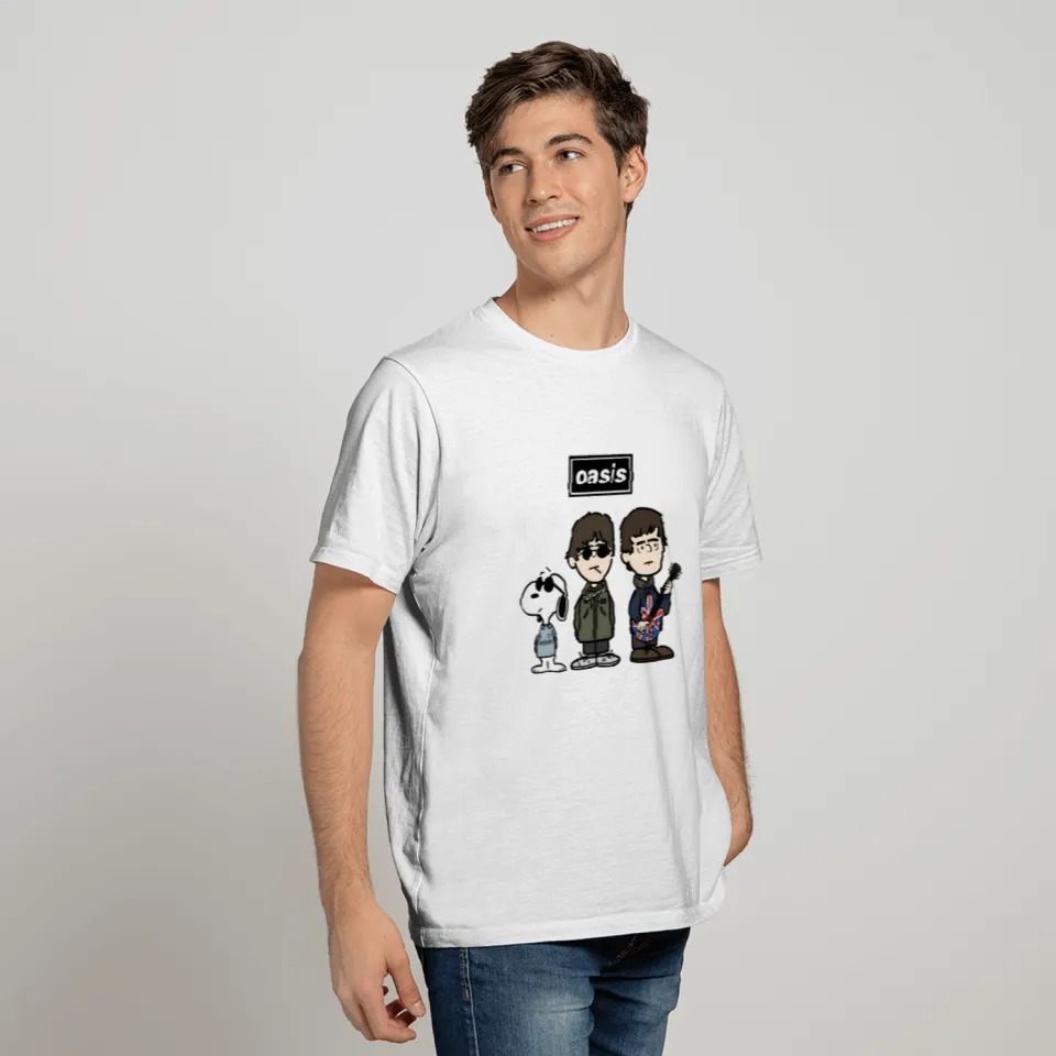 2025 OASIS Band Snoopy T-shirt Heavyweight T-shirt - Image 5