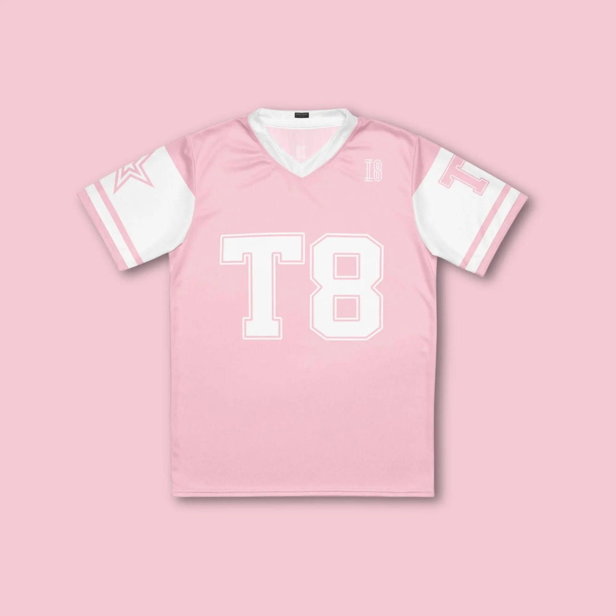 Tate Mcrae Pink Football Jersey - T8 Concert Outfit - Image 2